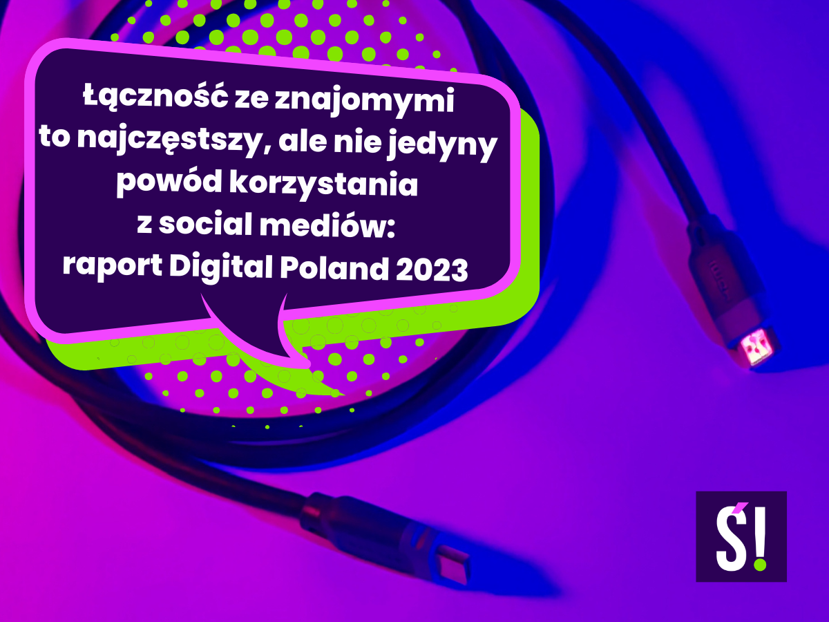 Na zdjęciu widać kabel, który symbolizuje łączenie się, co nawiązuje do tematu: najpopularniejsze social media w Polsce